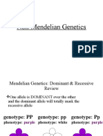 Non-Mendelian Genetics Review