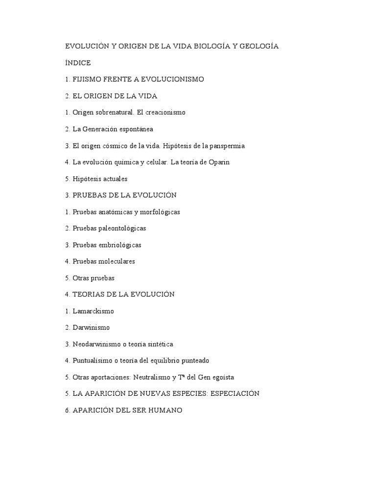 Neodarwinismo y evolución de la vida | PDF | Evolución | Seleccion natural