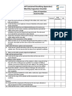 SCBA CHecklist