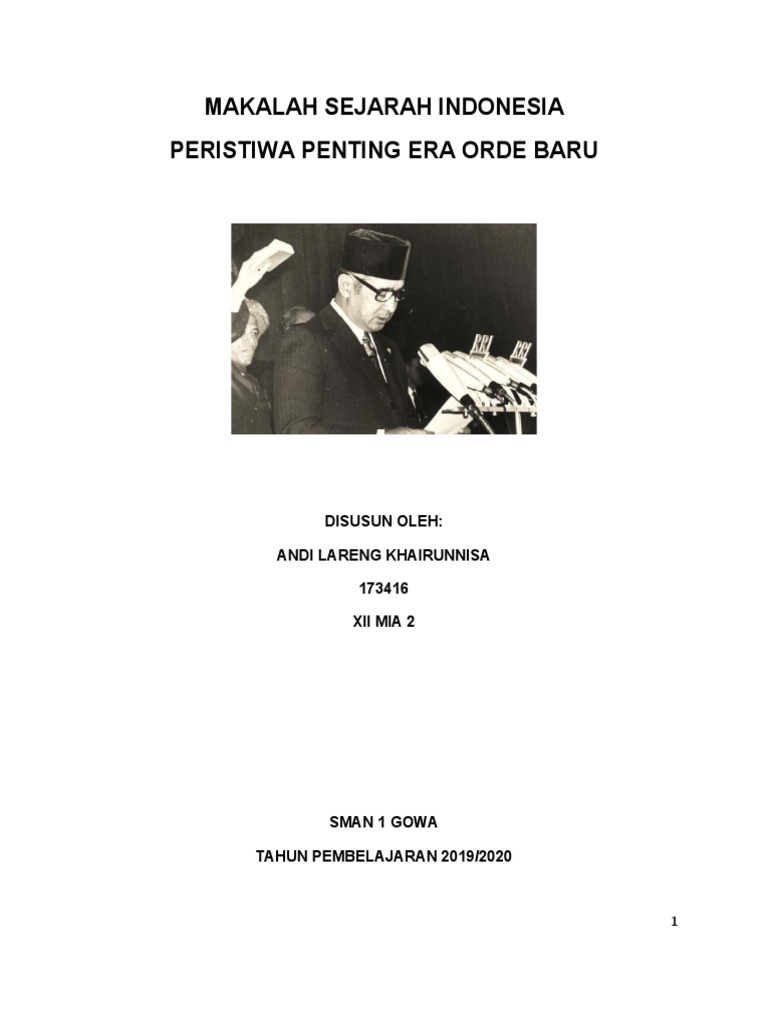 Makalah Sejarah Indonesia Caca PDF