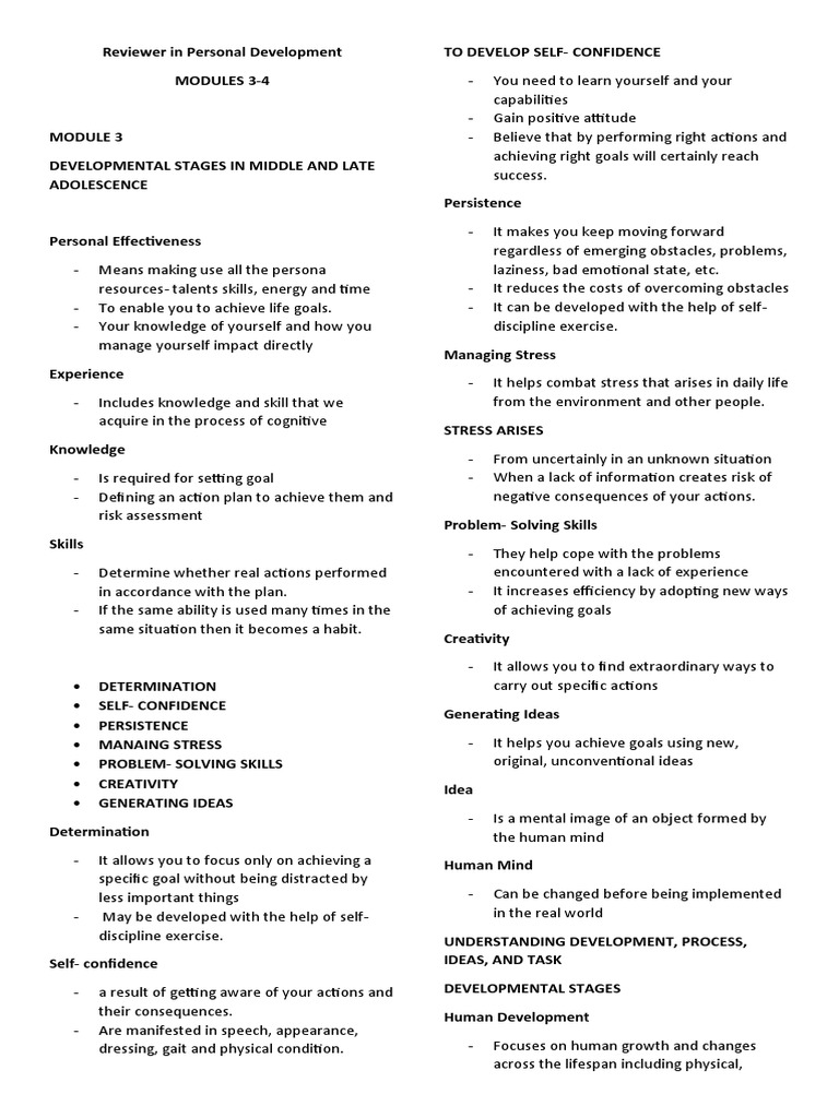 Personal Development in Adolescence | PDF | Adolescence | Developmental ...