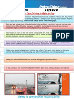15 Safety Tip Driving in Rain or Fog Bulletin English& Arabic