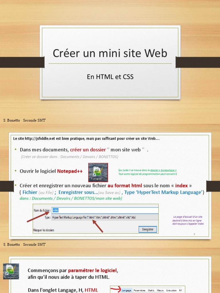 W4 Mini Projet Web | Descargar gratis PDF | Html | Langage de balisage