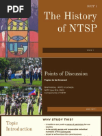 History of NSTP - NSTP Law - Components of NSTP