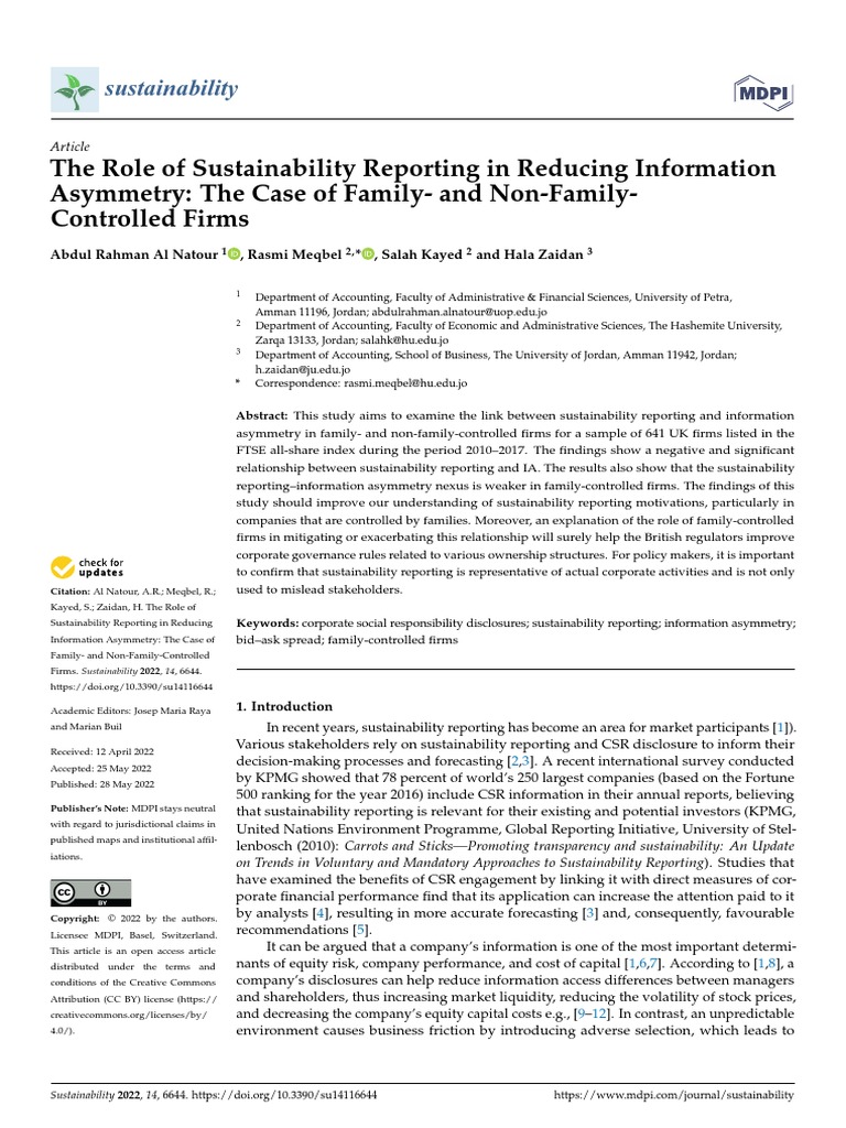 Sustainability 14 06644 v2 | PDF | Corporate Social Responsibility ...