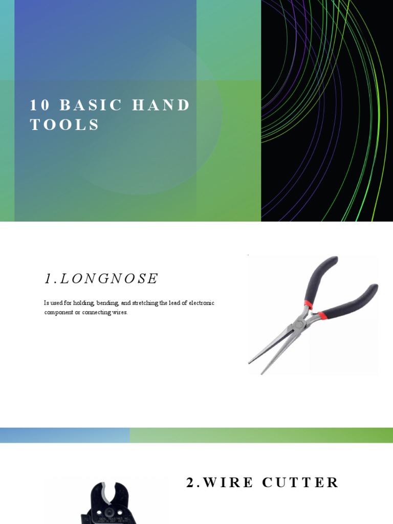 10 Basic Hand Tools PDF