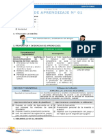 Sesiones de Aprendizaje - Experiencia de Aprendizaje I