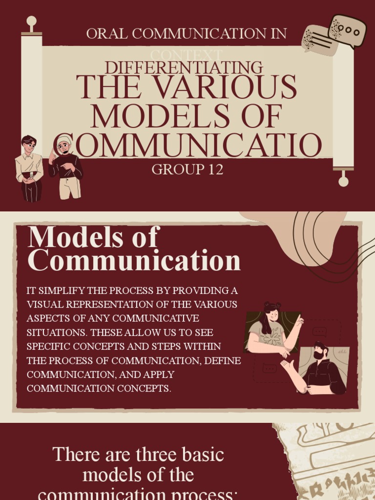 Differentiating the various models of communication pdf