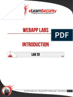 29 WebApp Labs Introduction