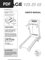 Image 15.5 S IMTL39606.5 Treadmill Users Manual EN