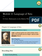 Module 2 - Language of Sets