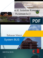 Pertemuan Ke-3 - Organisasi Dan Arsitektur Komputer - Sistem Bus