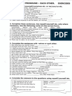 Reflexive Pronouns Exercises