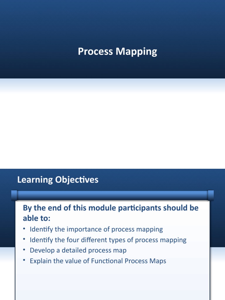 Process Mapping: Identify Steps, Inputs, Outputs and Value-Added Status ...