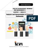 FABM2 - Q1 - Module 5 Analysis and Interpretation of Financial Statements - Docx Ver 3