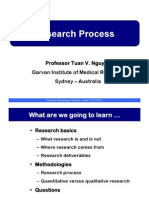 Lecture 01. the Research Process