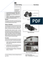 Fan Drive Pressure Relief Setting (Western RV) Instructions (BLN-10192 Jan 1999)