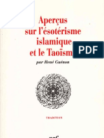 Apercus Sur L'ésoterisme Islamique Et Le Taoisme Par René Guénon