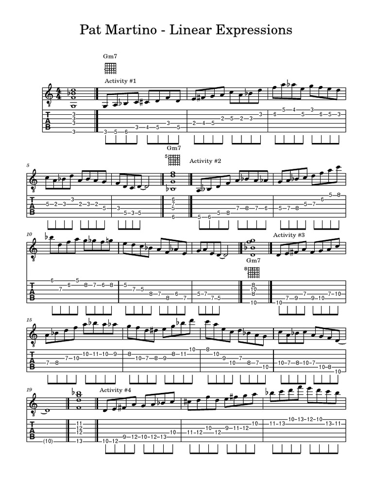 Pat Martino Linear Expressions PDF