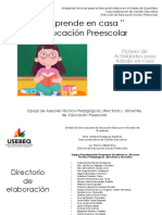 Preescolar Fichero Aprende en Casa VI