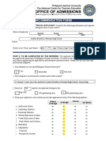 Pnu Recommendation Form