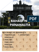 Tayutay at Bahagi NG Pangungusap