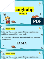 Panghalip-Week 5