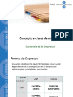 Concepto y Clases de Empresas (Versión CV)