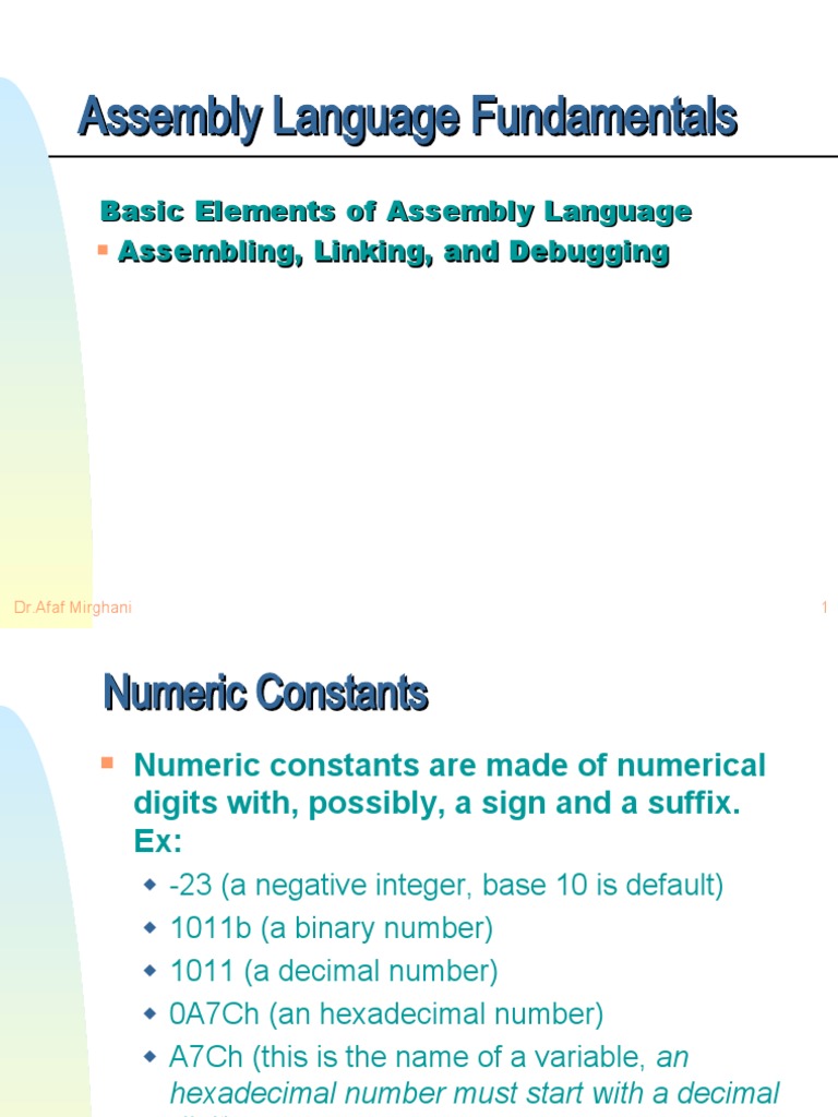 Assembly Language PDF