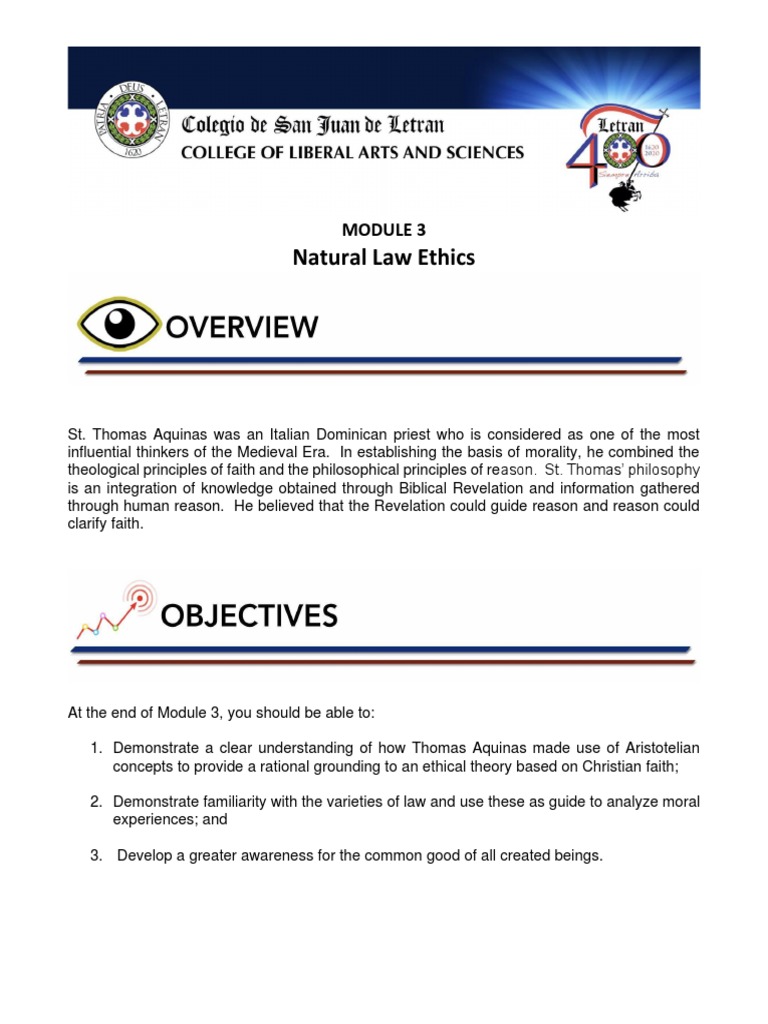 Aquinas on Natural Law Ethics | PDF | Thomas Aquinas | Natural Law