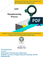 Machine Tool Lecture Covering Definition, Classification, Specification and Basic Elements (RUET