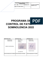 Programa de Control de Fatiga y Somnolencia 2022 - Grupo 5