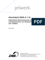 DWA-A 110 Hydr Dimensionierung U Leistungsnachweis Von Abwasserleitungen U - Kanälen - 2006