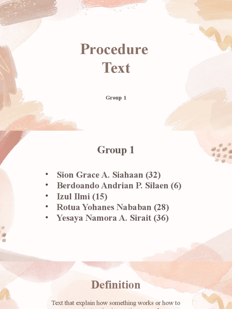 Procedure Text | PDF