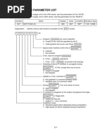 Parameter List