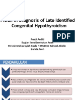 Endo-Pitfall in Diagnosis of Late Identified Congenital Hypothyroidism