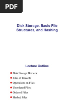 Disk Storage, File Structure and Hashing