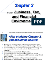 The Business, Tax, and Financial Environments