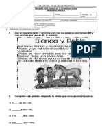 2° Prueba de Lenguaje 2° B