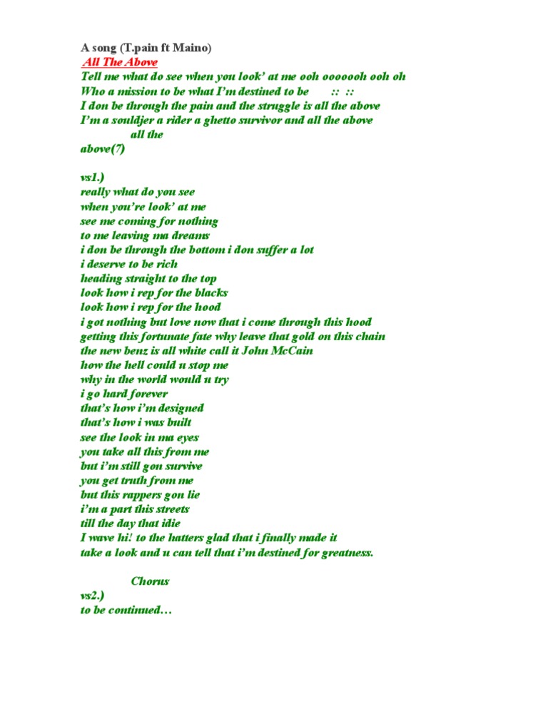 A Song | PDF | Language Arts & Discipline