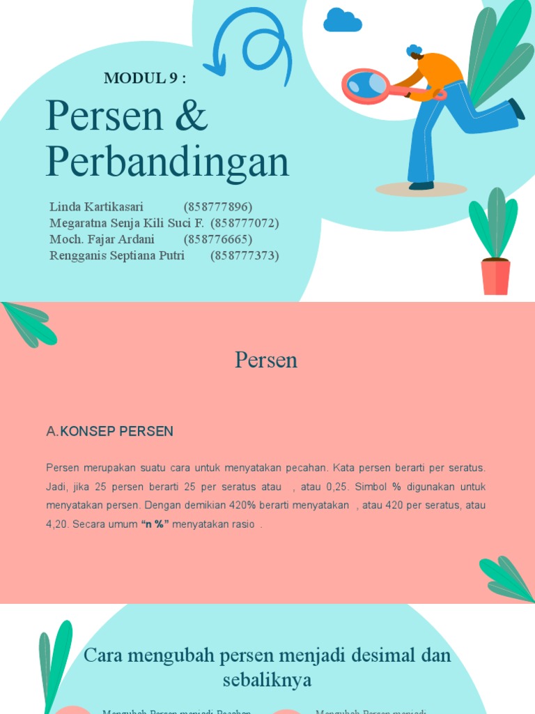 Konsep Persen dan Perbandingan | PDF