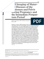 MR Imaging of Mater-Nal Diseases of TheAbdomen and Pelvis