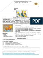 Atividades - 5 Ano - Saude e Nutricao