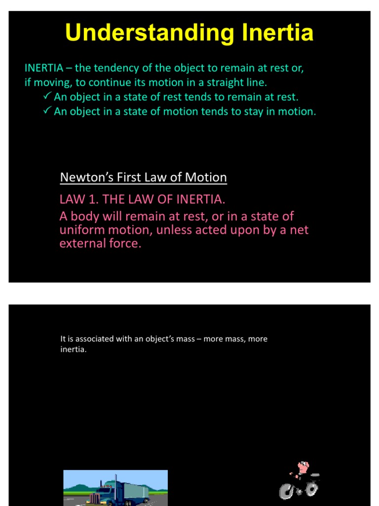 Momentum and Inertia Explained | PDF | Inertia | Momentum