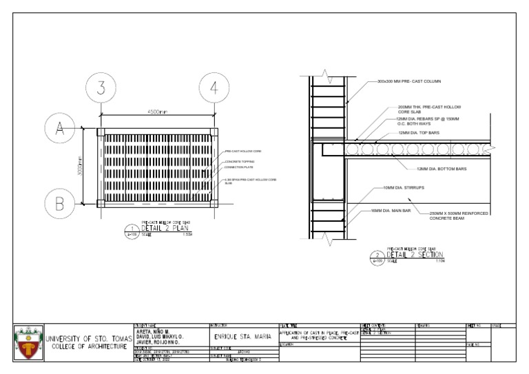 Plate 4 Detail 2 Hollow Core Slab | PDF
