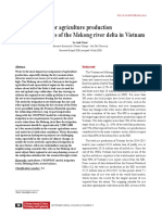 Water Balance For Agriculture Productionin The Dry Seasons of The Mekong River Delta in Vietnam