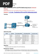 1.1.2 Lab - Troubleshoot IPv4 and IPv6 Addressing Issues - ITExamAnswers40d2