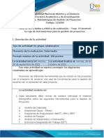 Guía de Actividades y Rúbrica de Evaluación - Unidad 2 - Fase 3 - Construir La Caja de Herramientas para La Gestión de Proyectos