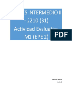 INGLÉS INTERMEDIO II Actividad Evaluativa M1 (EPE 2) - Eduardo Gajardo