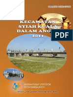 Kecamatan Syiah Kuala Dalam Angka 2011